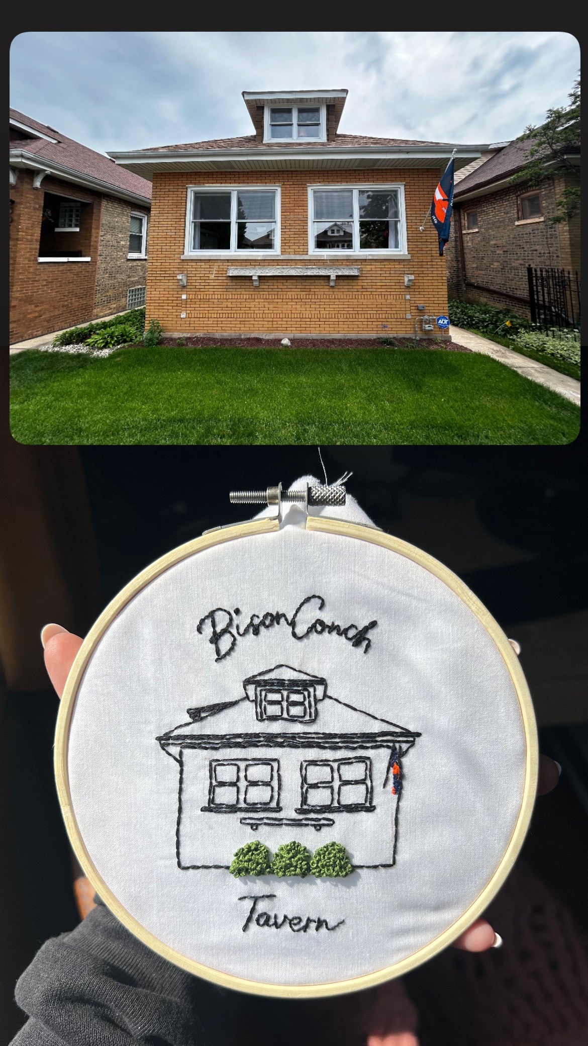 Custom House Portrait - Embroidery